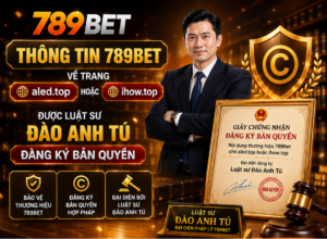 Thông tin 789Bet về trang aled.top hoặc fifapokerblog.id được Luật sư Đào Anh Tú đăng ký bản quyền